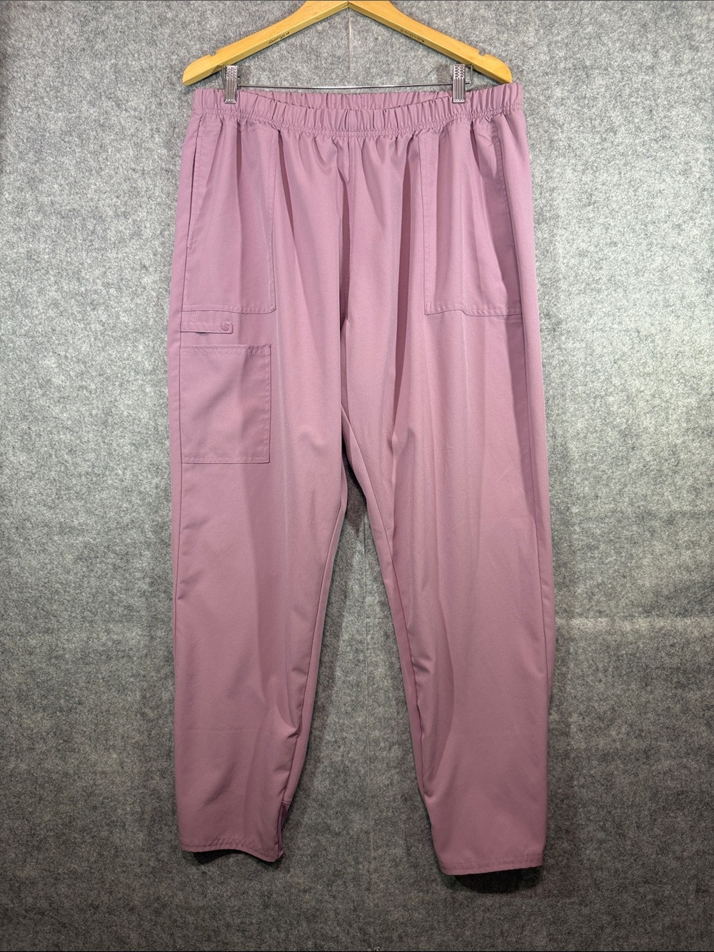 Scrubstar Scrub Joggers - Womens XL - Lavender Pink Elastic Waist Cargo Medical